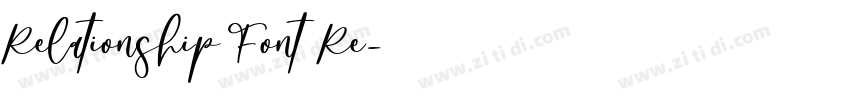 Relationship Font Re字体转换